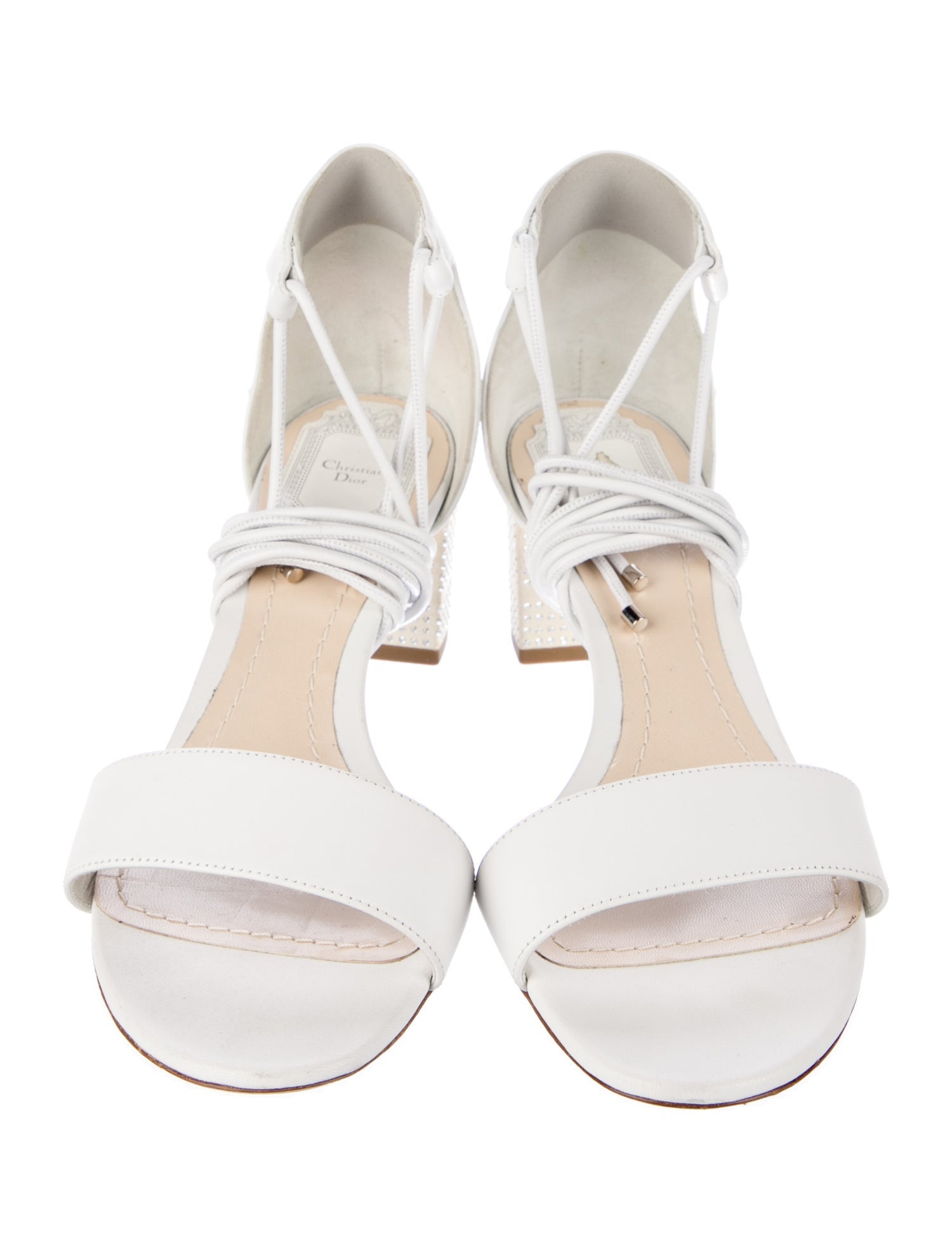 Christian Dior Leather Studded Accents Sandals
